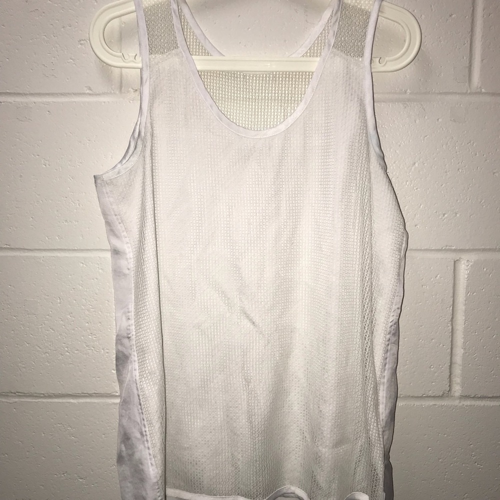 white tank top